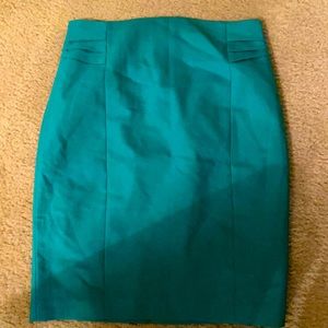 Express green pencil skirt, size 6